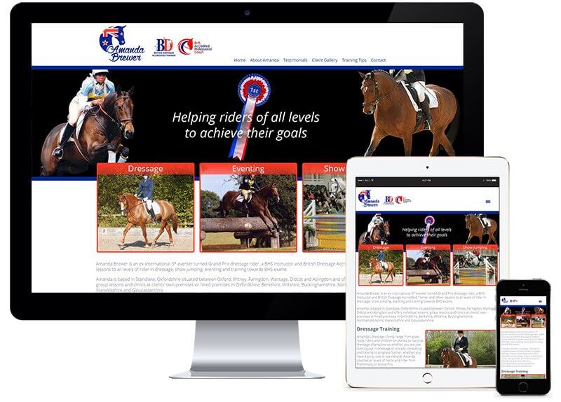 Website Design for Amanda Brewer