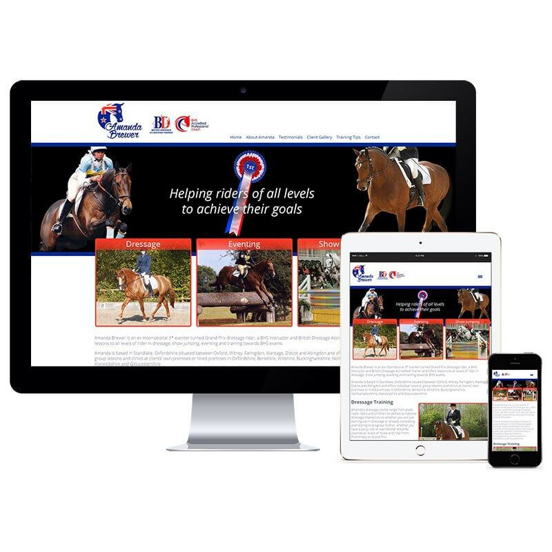 Website Design for Amanda Brewer