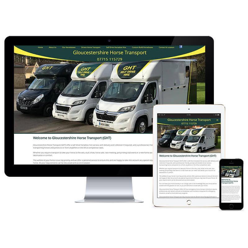 Website Design for Gloucestershire Horse Transport