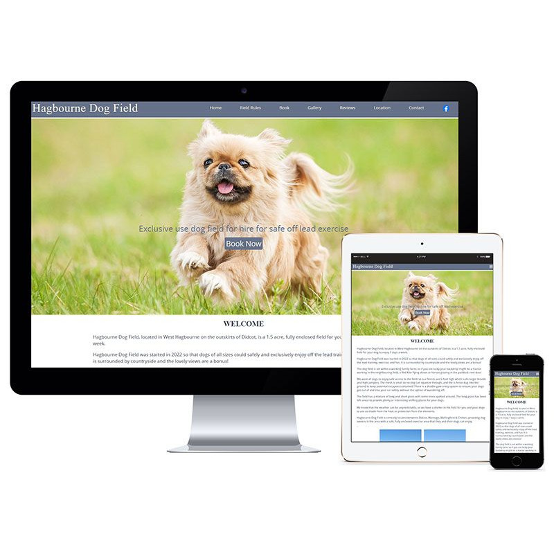 Website Design for Hagbourne Dog Field