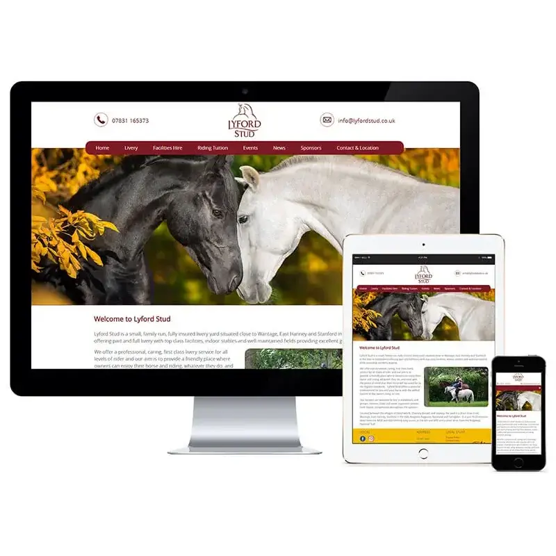 Website Design for Lyford Stud