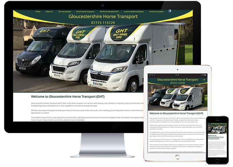 Website Design for Gloucestershire Horse Transport